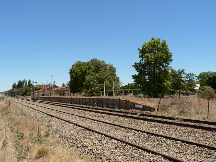 The main passenger platform. The nameboard apears to have been removed some time in the last few years.