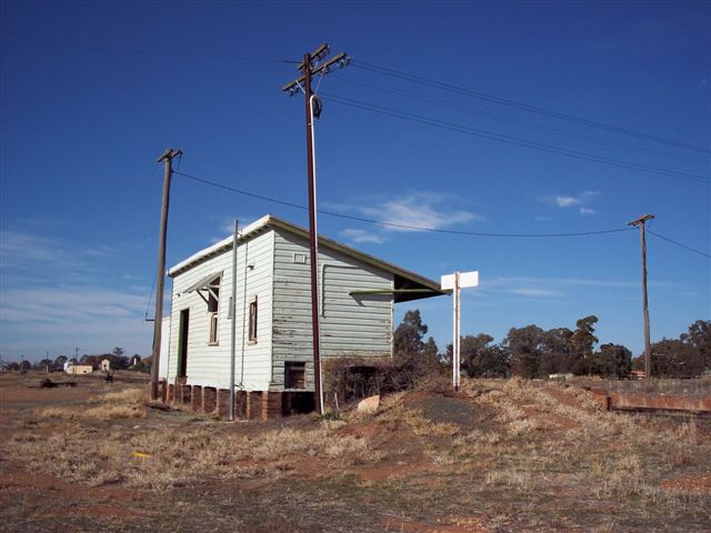 
A view of the rear of the station building.
