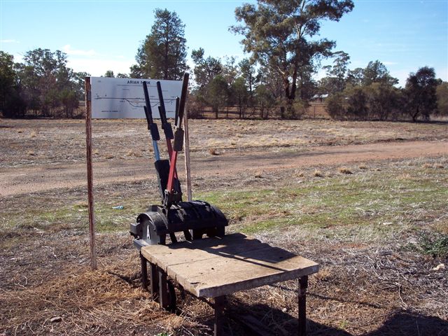 
The 3-lever ground frame and diagram.
