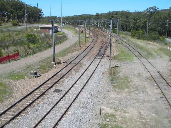 
Looking north from the Awaba foot-bridge.
