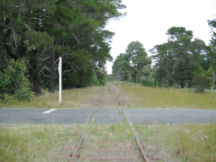 The view looking up the line.