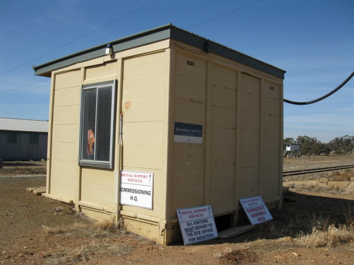 The rear of the staff hut on the remains of the station.