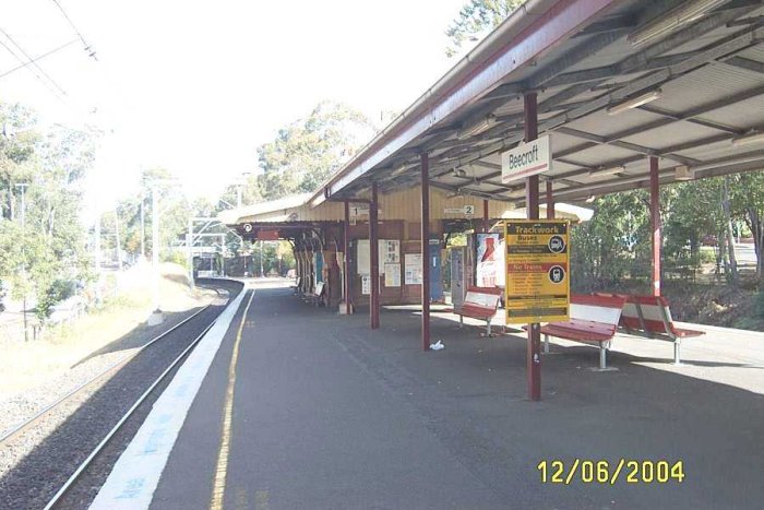 The up platform looking towards Cheltenham.