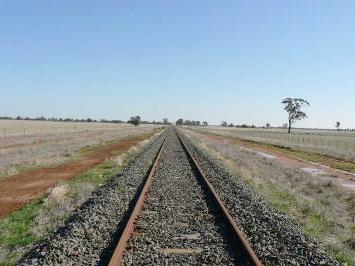 The view looking west. No trace remains.