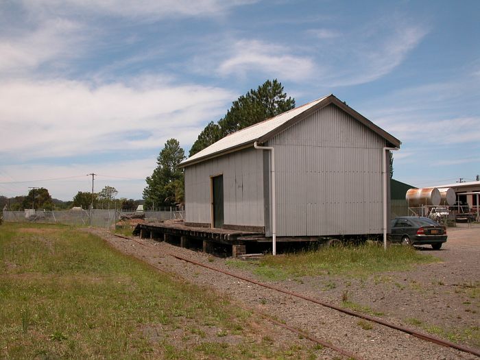 
The goods shed is still present in the yard.
