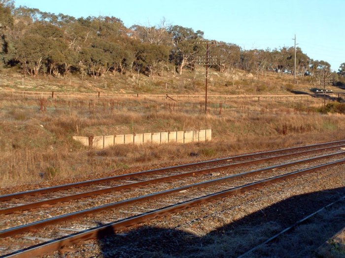 The remains of another loading platform in the yard.