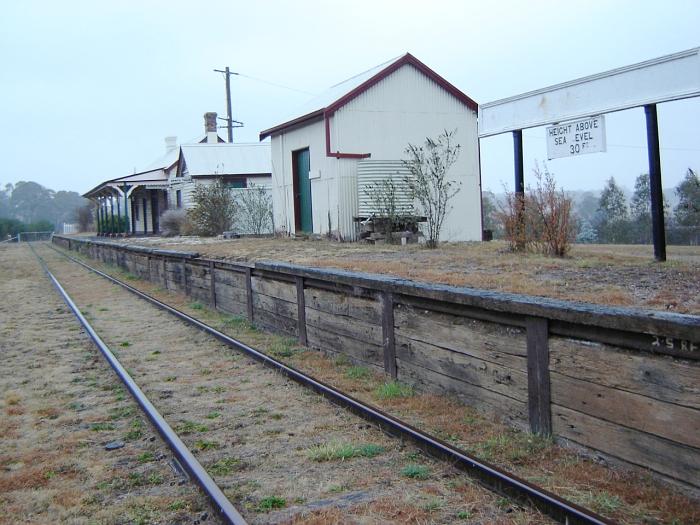 
The view looking south along the platform.
