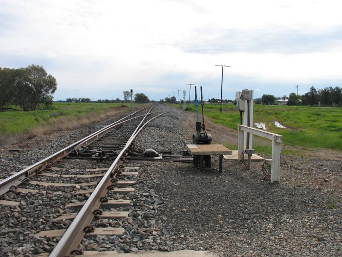 The junction of the branch to Tottenham, at the western end of the yard.