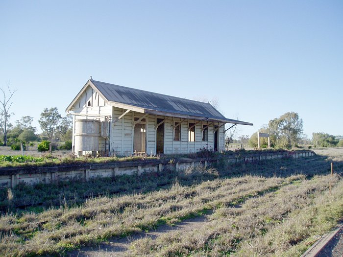 The view looking across towards the station in an up direction.