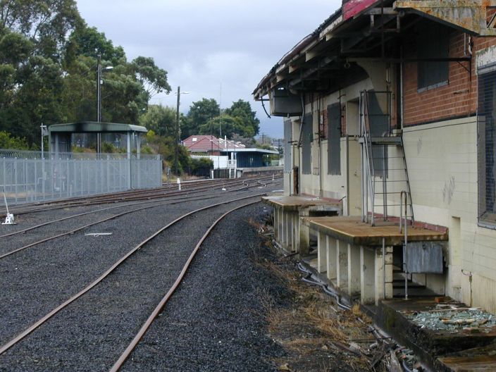 
Looking back from the Dairy Siding to the station.
