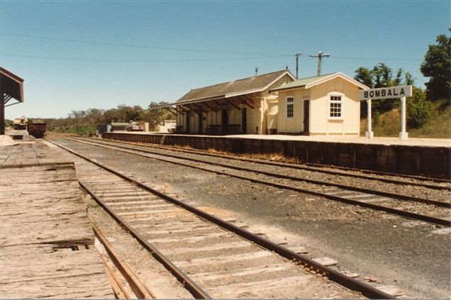 
The view looking across to the station from the goods platform.
