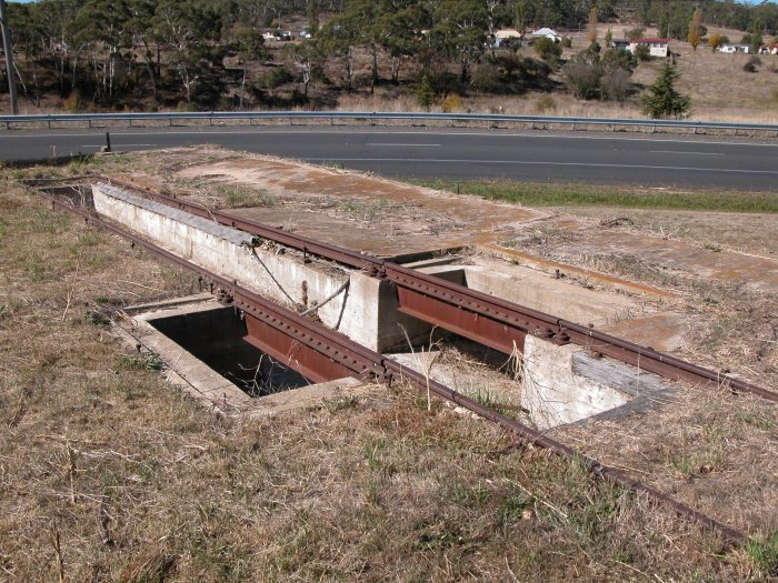 A closer view of the base of the former engine shed.