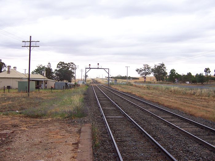 
The view looking north from the platform.
