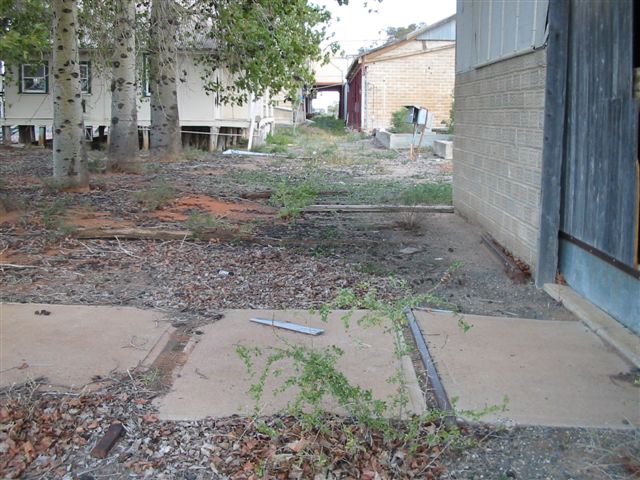 
Evidence of the old abbatoir line in the concrete slab.
