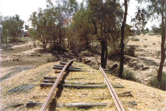 Looking north toward Brewarrina, from southern end of washed out section.