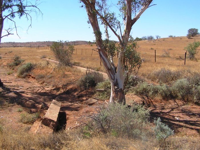 The view of the remains of the platform.