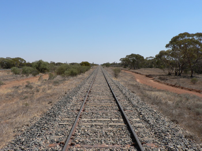 The view looking west. No trace remains.