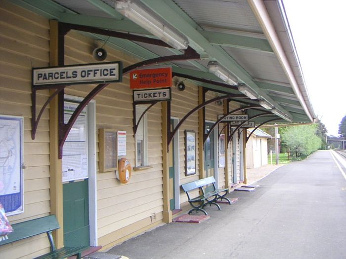 
Another view looking down the main station building platform 2.
