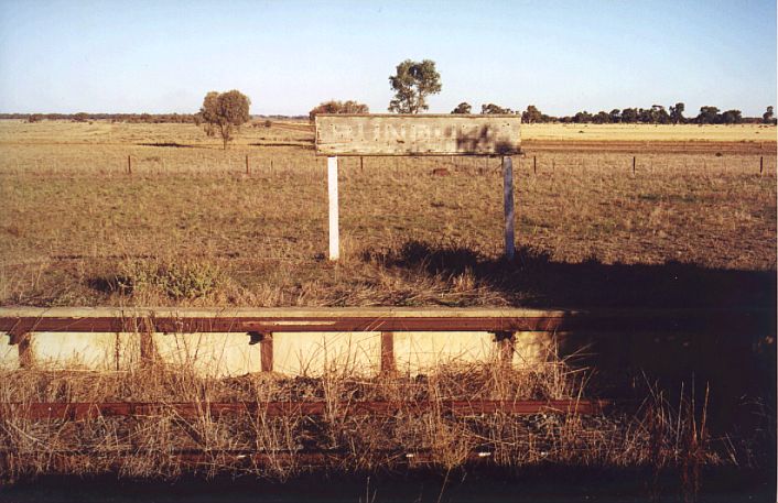 
The name of the station can barely be seen on the sign.
