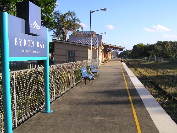 
The view looking up along the platform towards Casino.
