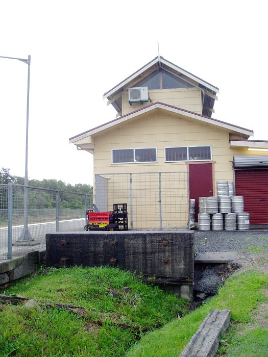 The remains of the dock siding at the up end of the station.