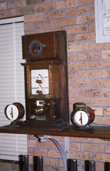 The Tyers block instrument in the signal box.