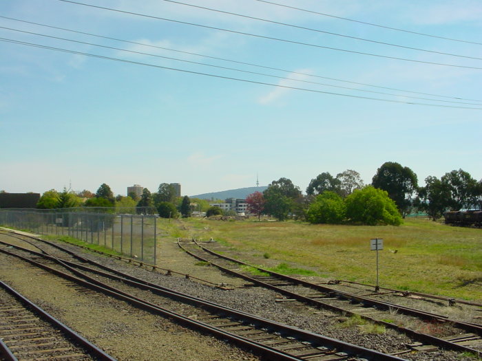 
Opposite the platform the old No 2 goods siding leads off into the grass.
