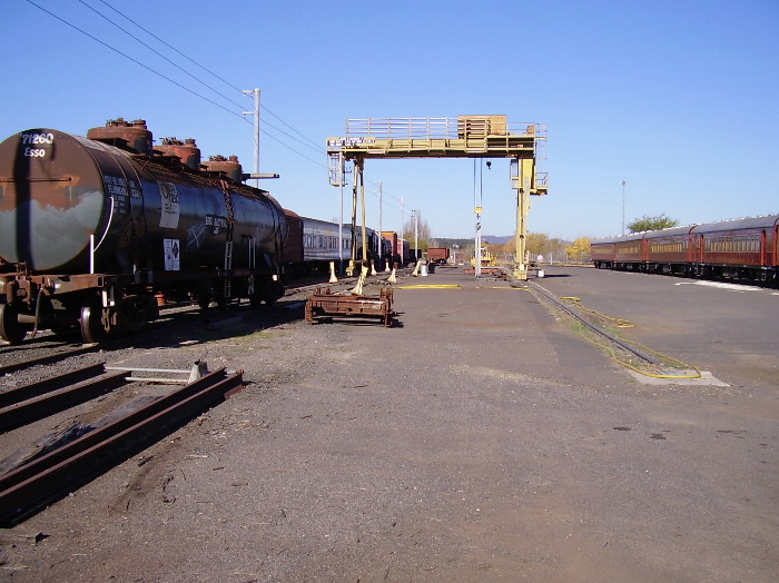 A view of the Canberra yards now used to store exhibits of the ARHS ACT Branch.