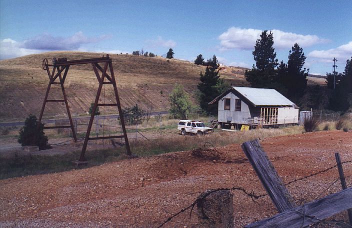 
The gantry crane and goods shed.  The latter is being used for storage
purposes.
