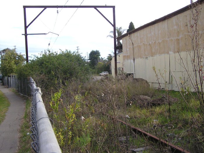 Looking south about 50m north of the station. Carlingford Produce is on the right.