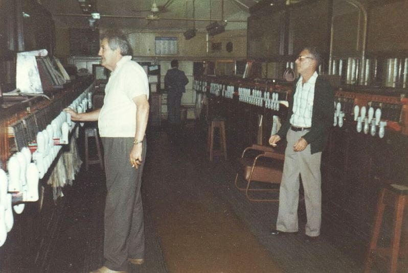 
The monolithic pistol grip Sydney West Box interior taken a week before its
closure in 1978.
