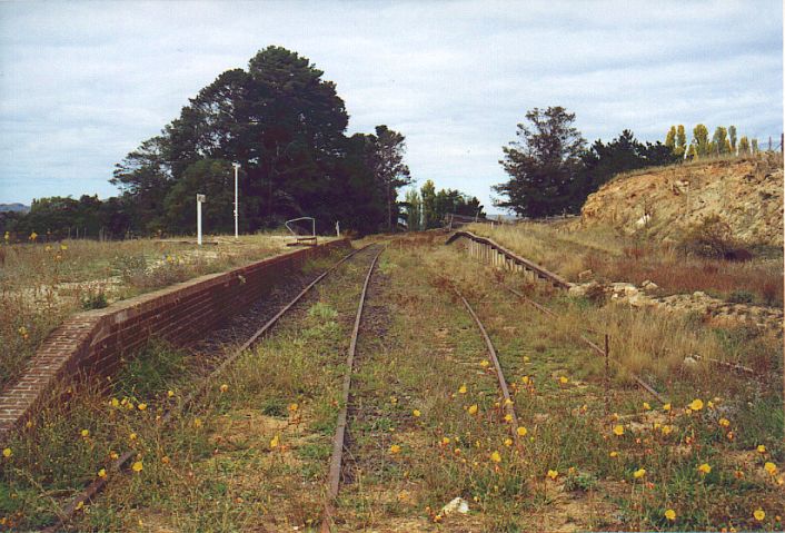 
The passenger and goods platforms at Chakola.
