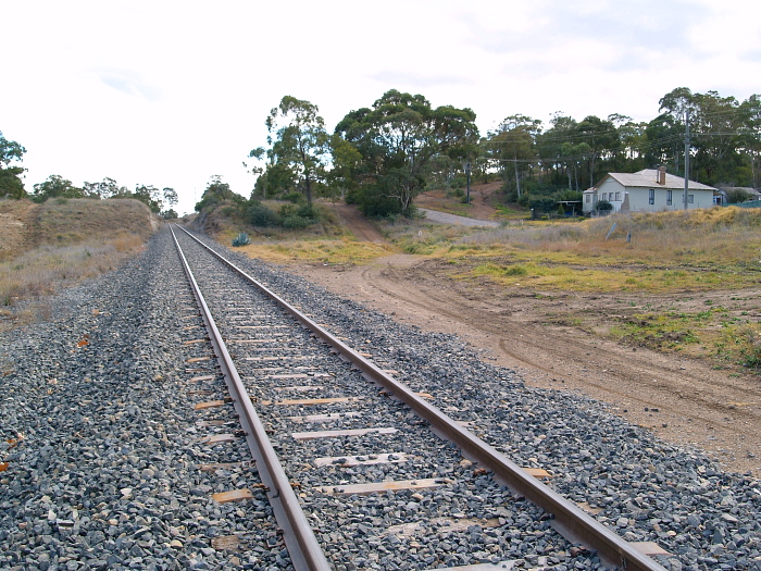 The location of the now removed Charbon Station. Looking towards Kandos.