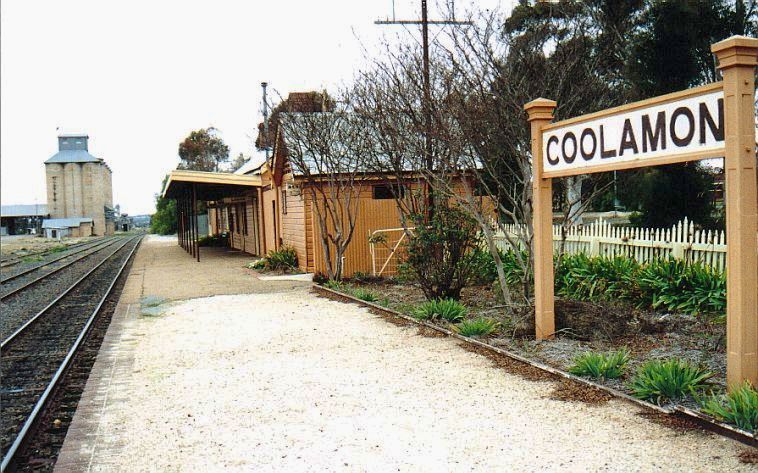 
The view looking along the platform in the direction of Junee.
