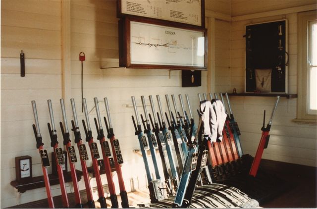 
The level frame in the signal box.
