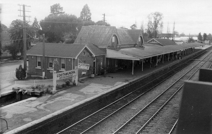 
A view of the main platform from the footbridge.
