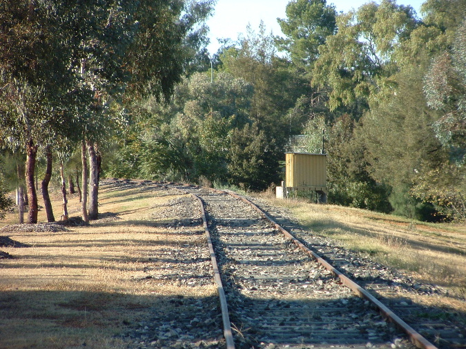 
The view looking back towards Cowra.  No trace remains of the station.
