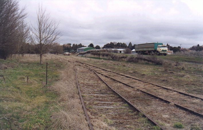 
The overgrown goods loading bank.
