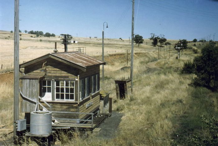 
Always in the shadow of big brother, Demondrille South now stands decaying
beside tracks overtaken with long grass in 1980.
