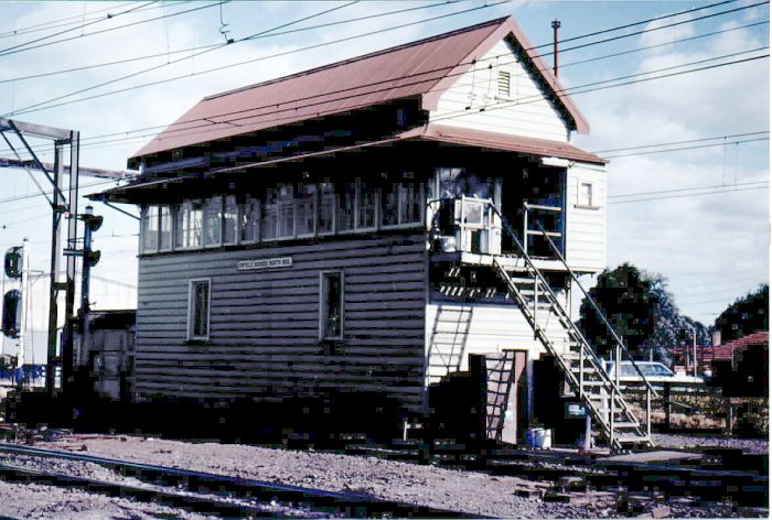 
Front view of the majestic Enfield North Box which was busy no matter what
shift the signalman had.
