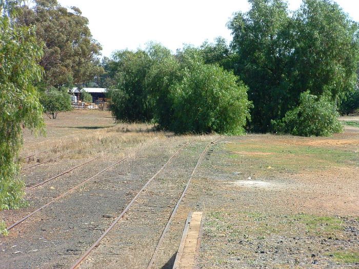 
The view from on top of the loading bank looking west towards the terminus.
