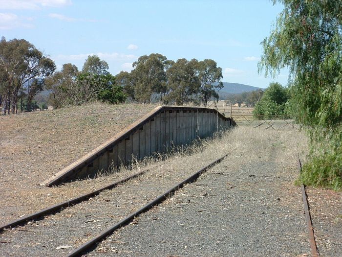 
The view of the loading bank, looking back up the line.
