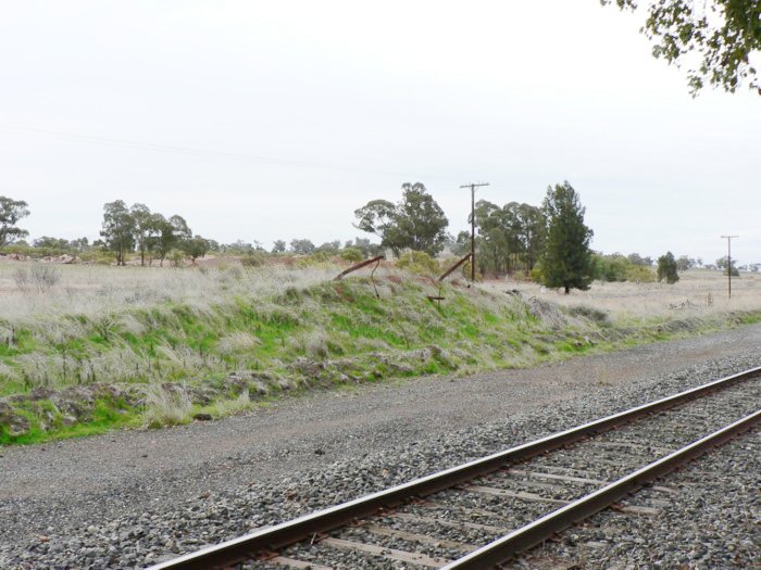 The likely remains of the loading bank.