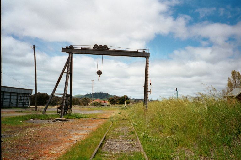 
The gantry crane in the yard.
