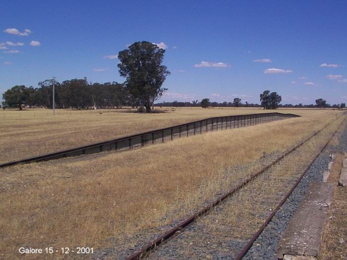 
The goods platform is still present although the associated siding
has been lifted.
