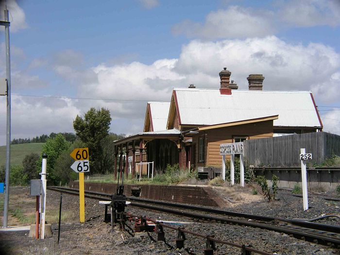 
The view looking east to the station, now a private residence.
