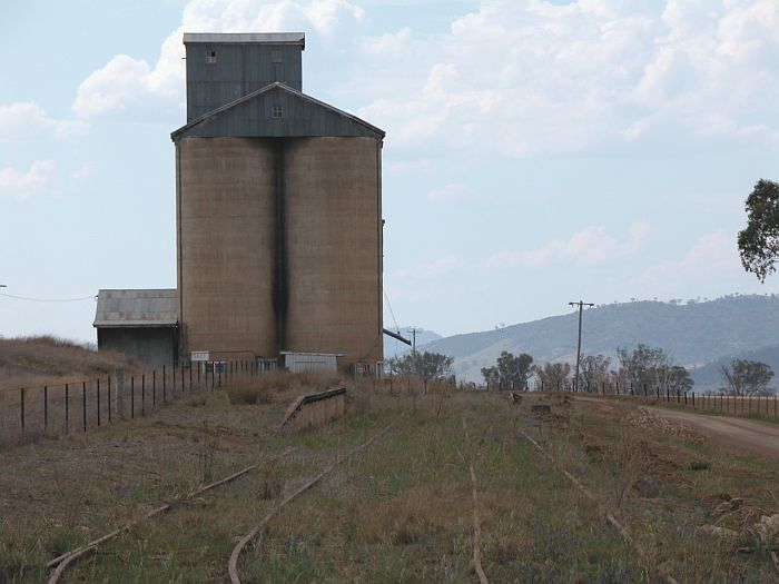 
The view looking down the line at remaining facilities.
