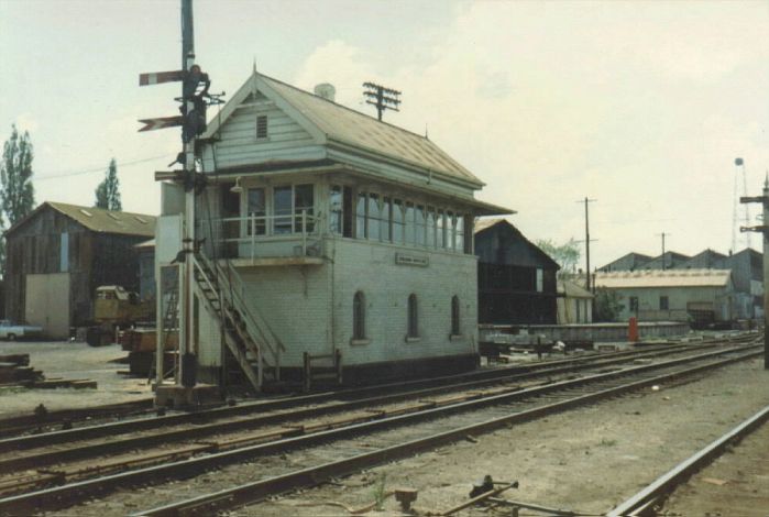 
Goulburn South Signal Box was decommissioned a week after this photo was
taken.
