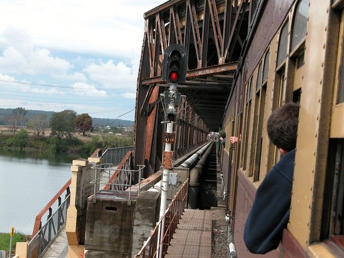 
The view looking back after exiting the Clarence River bridge.
