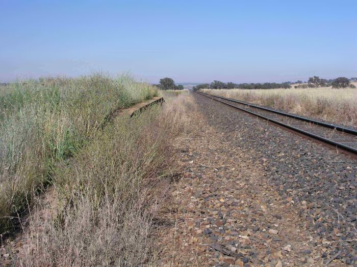 
The platform remains, looking up towards Orange.
